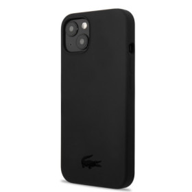 Lacoste Liquid Silicone Glossy Printing Logo Case for iPhone 13 mini black