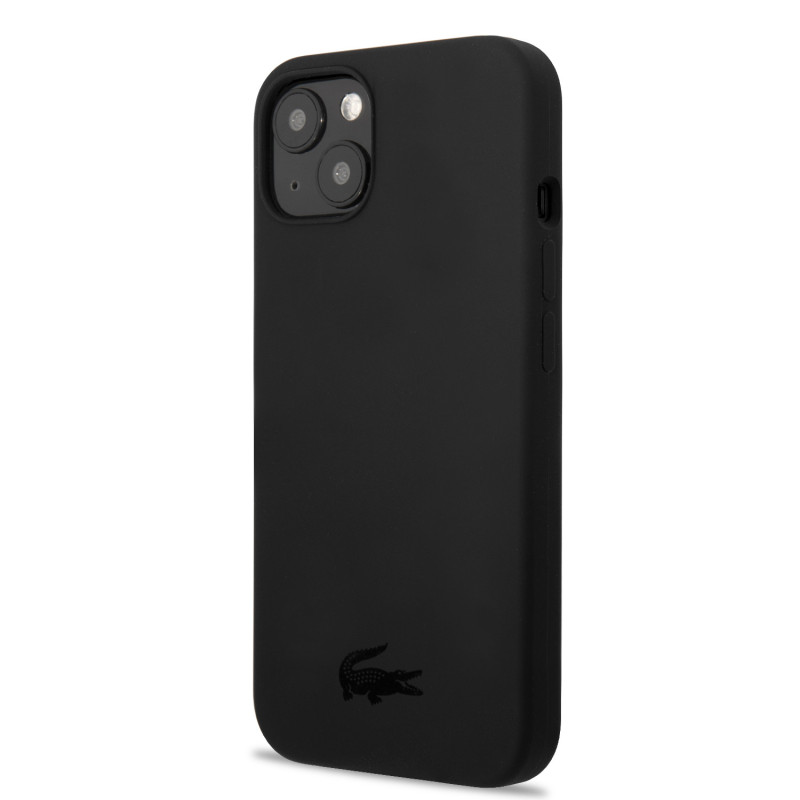 Lacoste Liquid Silicone Glossy Printing Logo Case for iPhone 13 mini schwarz