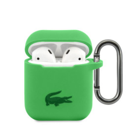 Lacoste Liquid Silicone Glossy Printing Logo Case for AirPods 1/2 grün