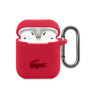 Lacoste Liquid Silicone Glossy Printing Logo Case for AirPods 1/2 red