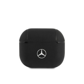 Mercedes Leather Case for AirPods 3 schwarz