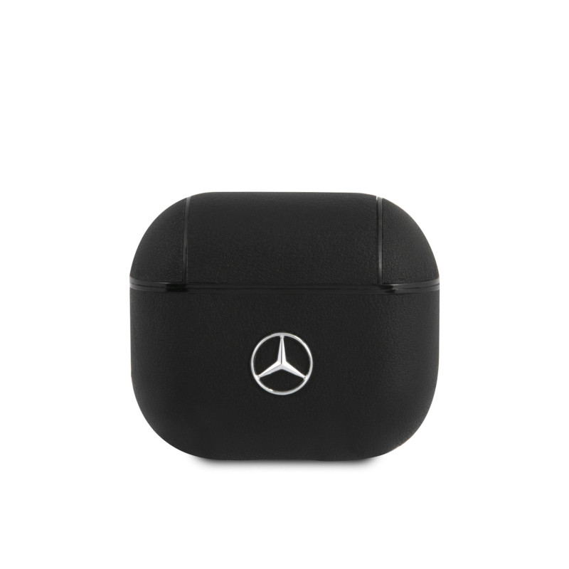 Mercedes Leather Case for AirPods 3 schwarz