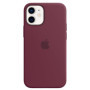 Apple Silicone case incl. Magsafe for iPhone 12 mini Plum