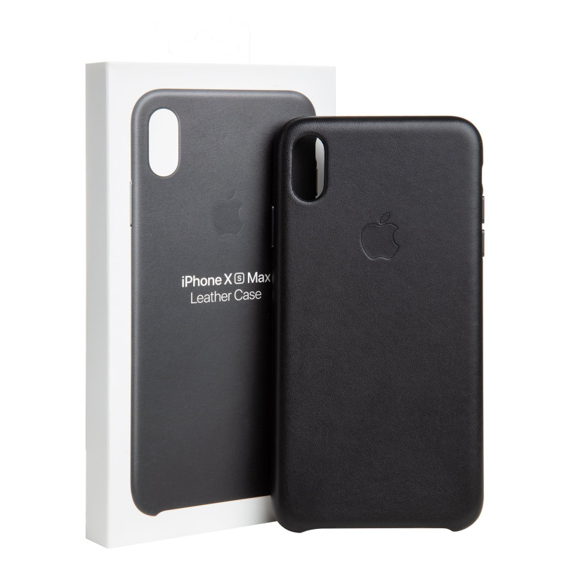Apple Kožený Kryt pre iPhone XS Max fekete