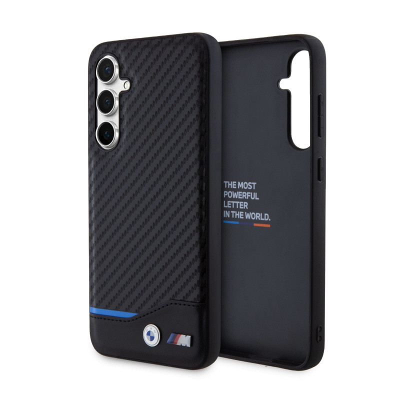 BMW M PU Carbon Line Case for Samsung Galaxy S23 FE schwarz