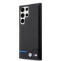 BMW M PU Carbon Line Case for Samsung Galaxy S23 Ultra fekete