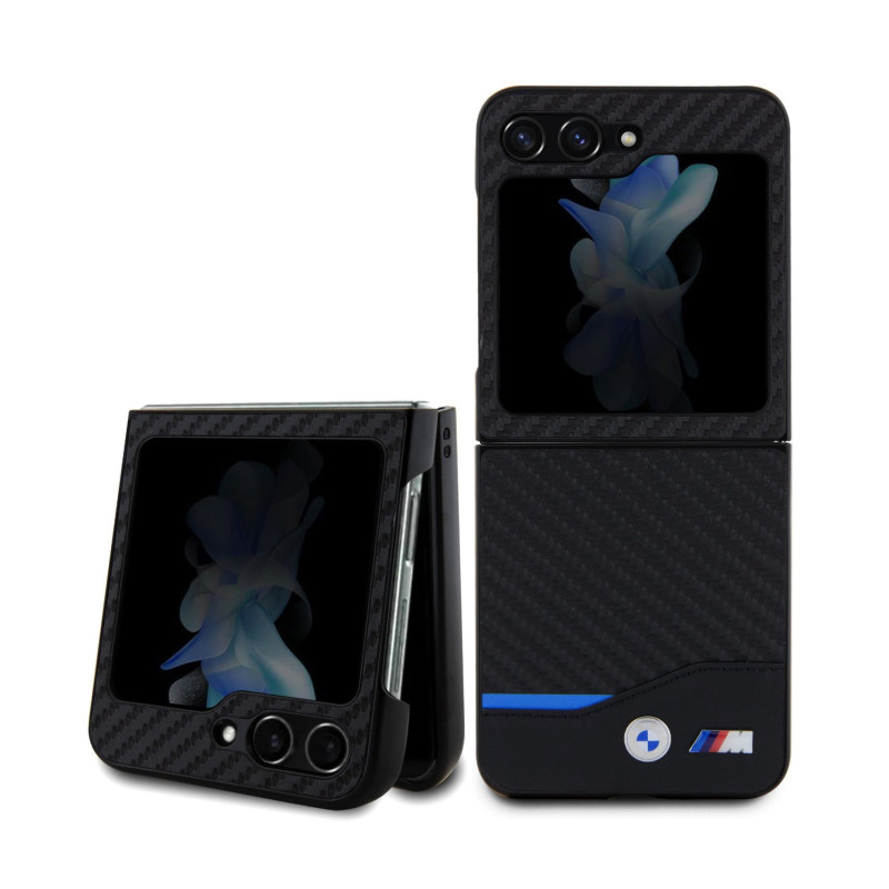 BMW M PU Carbon Line Case for Samsung Galaxy Z Flip 5 black