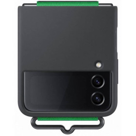 EF-GF721TBE Samsung Silicone Cover with Strap for Galaxy Z Flip 4 black