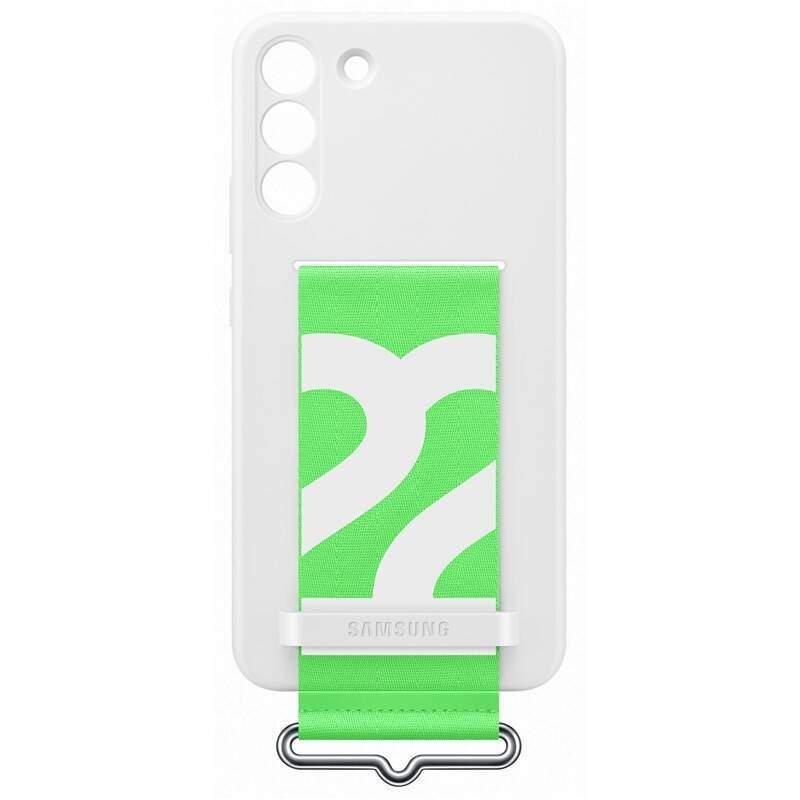 EF-GS906TWE Samsung Silicone Cover with Strap for Galaxy S22+ white