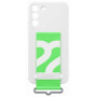 EF-GS906TWE Samsung Silicone Cover with Strap for Galaxy S22+ weiss