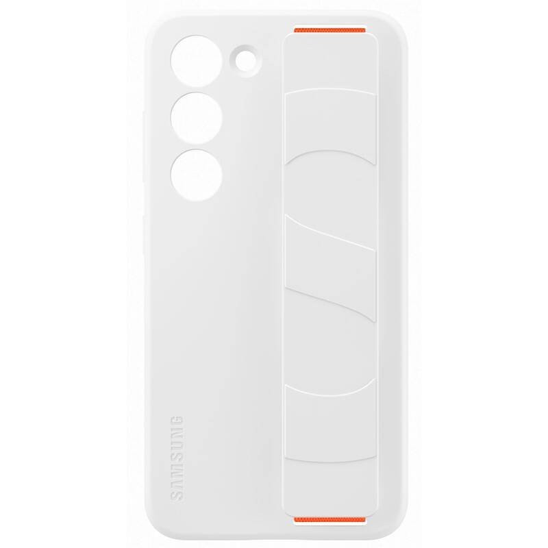 EF-GS911TWE Samsung Silicone Cover with Strap for Galaxy S23 weiss