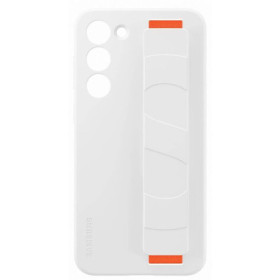 EF-GS916TWE Samsung Silicone Cover with Strap for Galaxy S23+ weiss