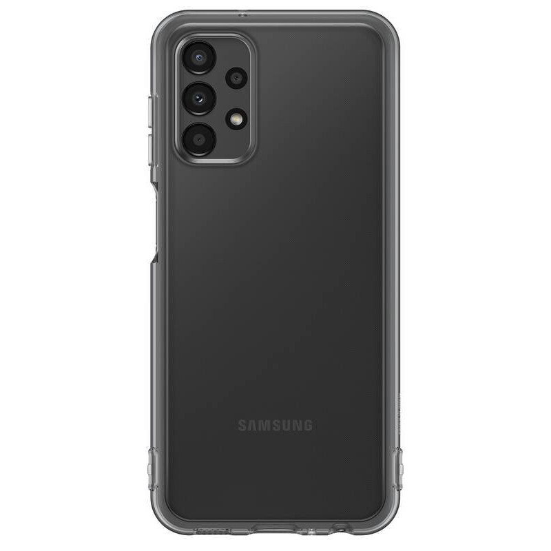 EF-QA135TBE Samsung Soft Clear Kryt pro Galaxy A13 černá