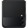 EF-VF711LBE Samsung Leather Cover for Galaxy Z Flip 3 schwarz