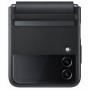 EF-VF721LBE Samsung Leather Cover for Galaxy Z Flip 4 schwarz
