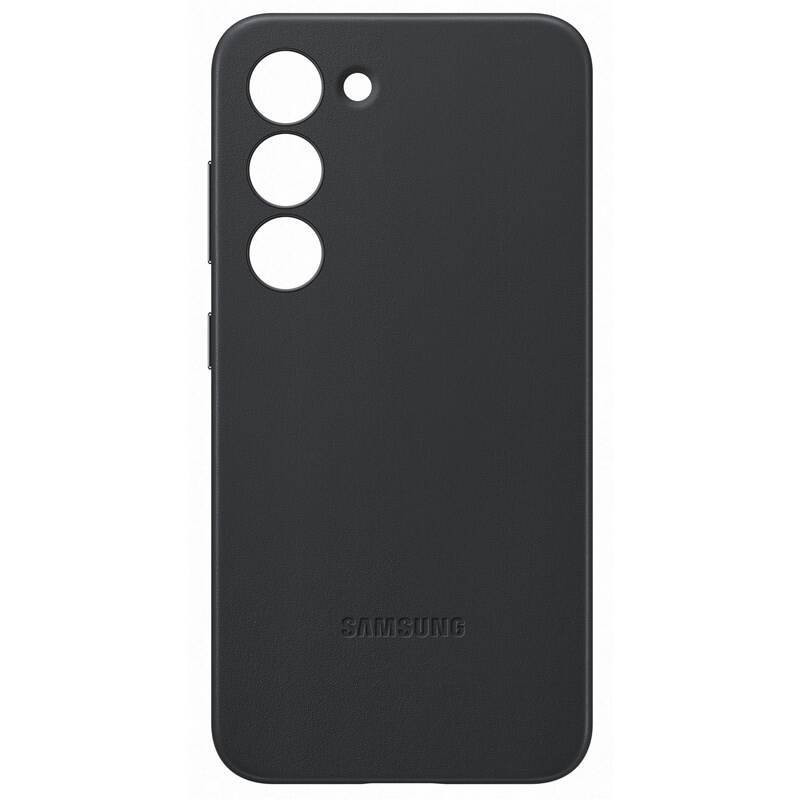 EF-VS911LBE Samsung Leather Cover for Galaxy S23 schwarz