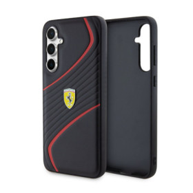 Ferrari PU Carbon Twist Hard Case for Samsung Galaxy S23 FE black