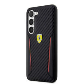 Ferrari PU Carbon Hard Case for Samsung Galaxy S23+ black