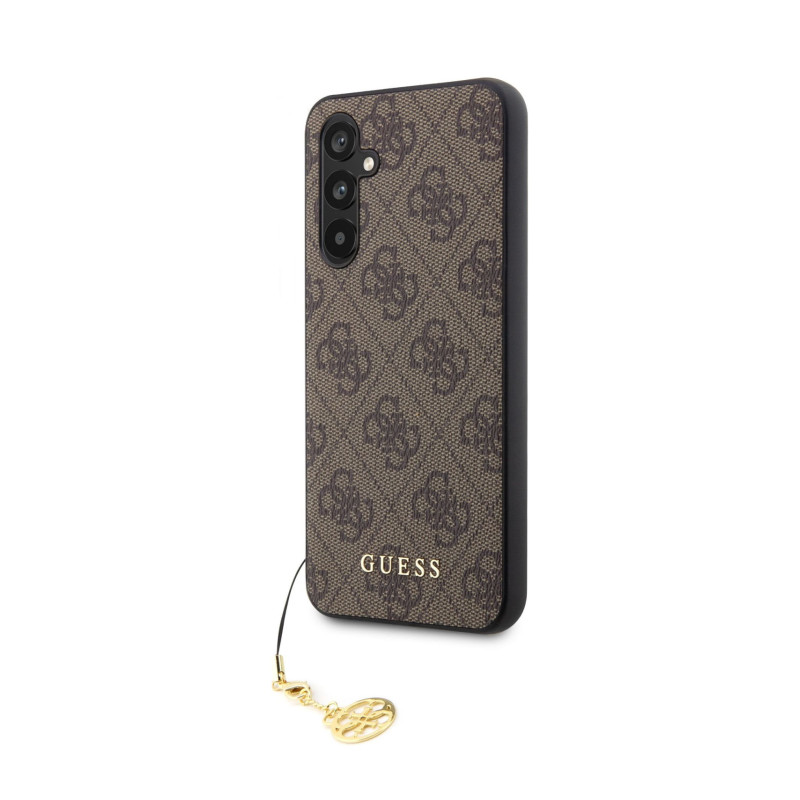 Guess 4G Charms pouzdro pro Samsung Galaxy A54 5G hnědá