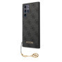 Guess 4G Charms pouzdro pro Samsung Galaxy S23 Ultra šedá