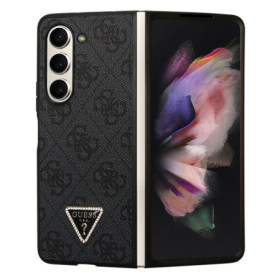 Guess 4G PU Leather Triangle Case for Samsung Galaxy Z Fold 5 schwarz