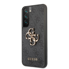 Guess PU 4G Metal Logo Case for Samsung Galaxy S22 szürke