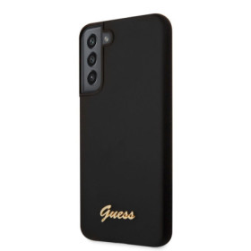 Guess Silicone Metal Logo Case for Samsung Galaxy S22+ black