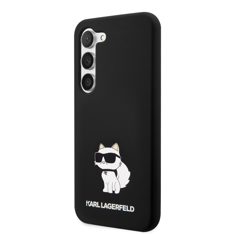 Karl Lagerfeld Liquid Silicone Choupette NFT pouzdro pro Samsung Galaxy S23 černá