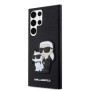 Karl Lagerfeld PU Saffiano Karl and Choupette NFT Case for Samsung Galaxy S23 Ultra fekete
