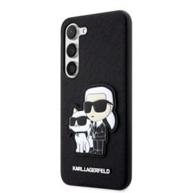 Karl Lagerfeld PU Saffiano Karl and Choupette NFT Case for Samsung Galaxy S23+ black