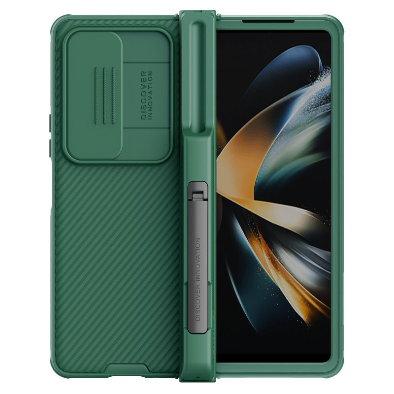 Nillkin CamShield PRO Slot+Stand Hard Case for Samsung Galaxy Z Fold 4 5G Deep Green