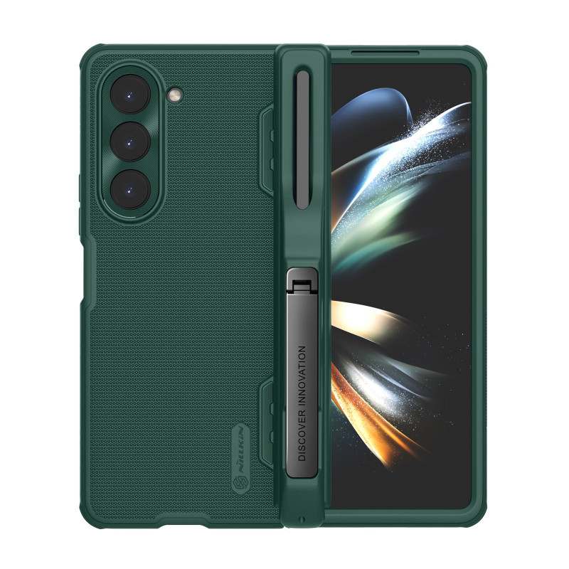 Nillkin Super Frosted FOLD Slot+Stand pouzdro pro Samsung Galaxy Z Fold 5 Deep Green