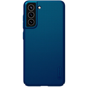 Nillkin Super Frosted pouzdro pro Samsung Galaxy S21 FE 5G Peacock Blue