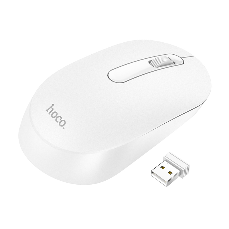 hoco. Wireless mouse Platinum 2,4G GM14 fehér