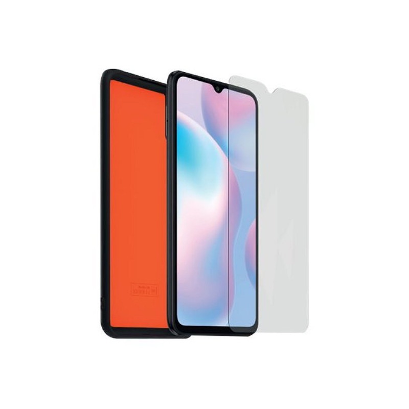 Made for Xiaomi TPU Cover + Tempered Glass for Xiaomimi 9A black