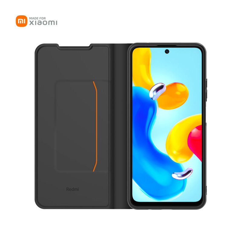 Xiaomi könyvtokhoz készült Xiaomimi Note 11s 5G-hez fekete