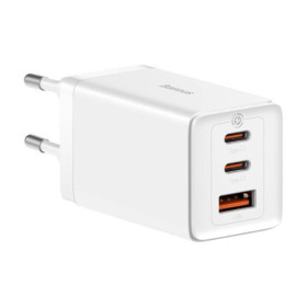Baseus CCGP120202 GaN5 Pro Quick Charger USB + 2x USB-C 65W weiss