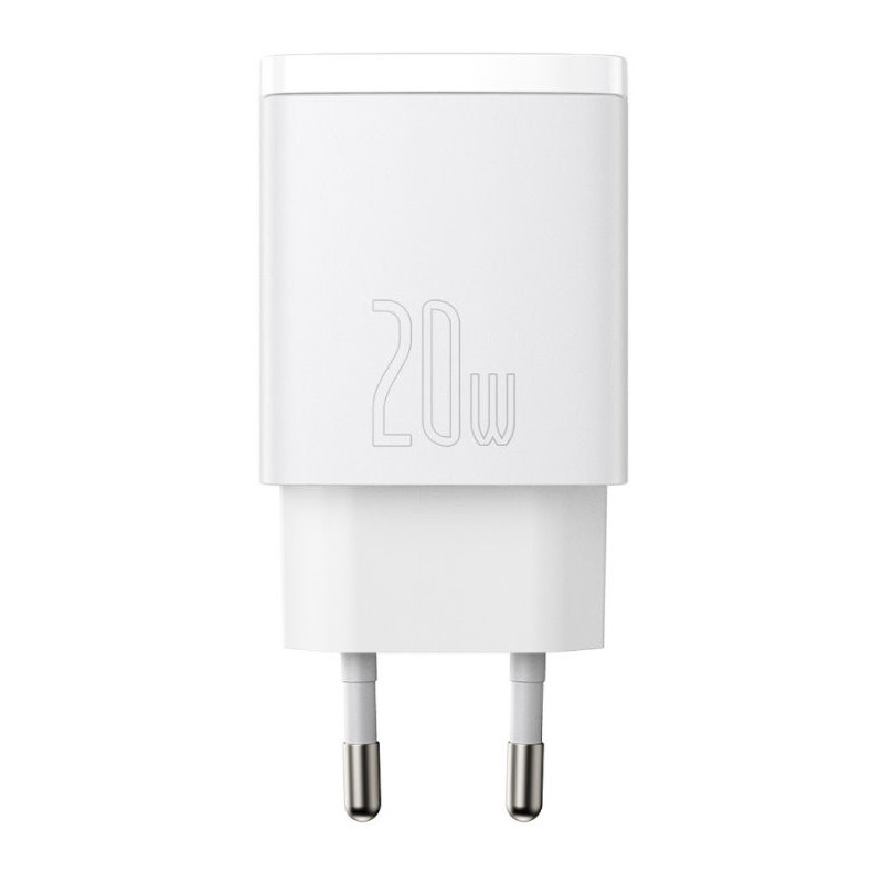 Baseus CCXJ-B02 Compact Quick Charger USB/USB-C 20W weiss