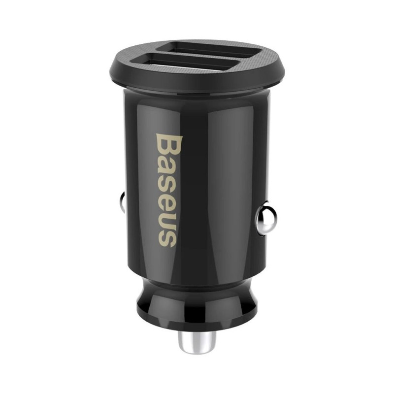 Baseus CCALL-ML01 Grain Car Charger 15.5W 2x USB schwarz