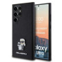 Karl Lagerfeld PU Saffiano Metal Karl and Choupette Case for Samsung Galaxy S24 Ultra black