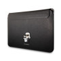 Karl Lagerfeld Saffiano Karl and Choupette NFT Computer Sleeve 13/14" black