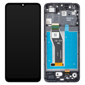 Motorola Moto E13 LCD + touch screen + front panel black - original