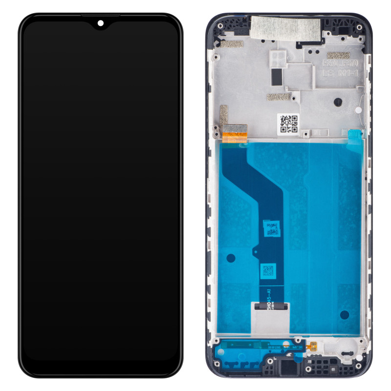 Motorola Moto E7 Plus LCD + touch screen + front panel schwarz - original