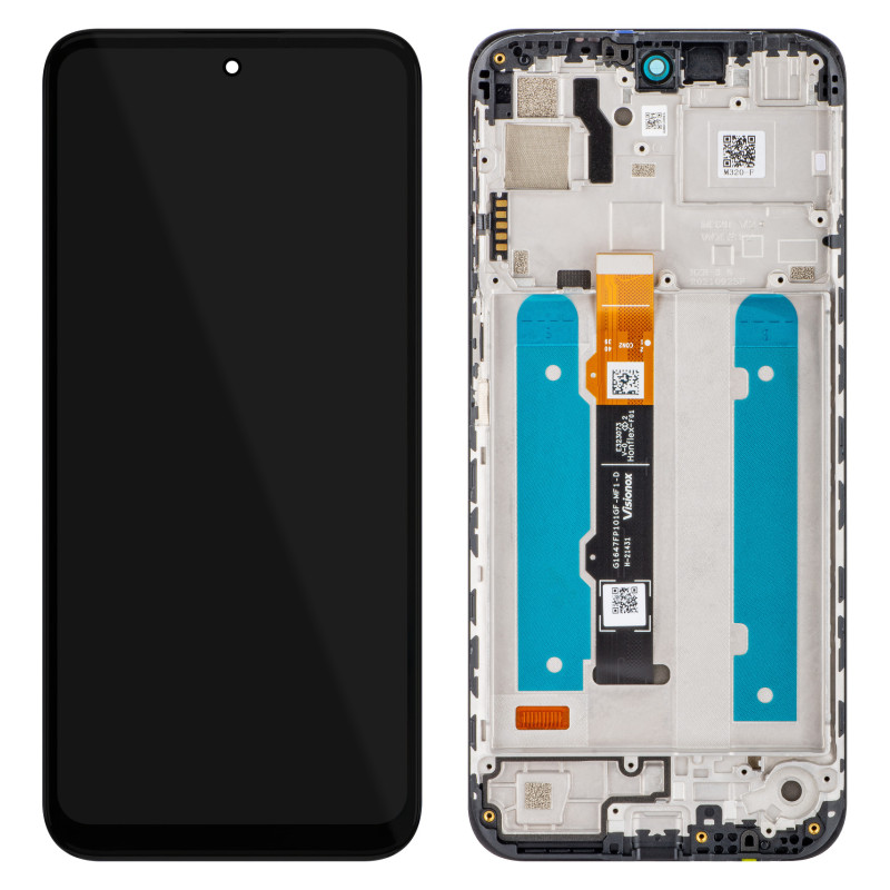 Motorola Moto G41 LCD + touch screen + front panel schwarz - original