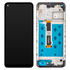 Motorola Moto G9 Power LCD displej + dotyková plocha + rám černá - originál