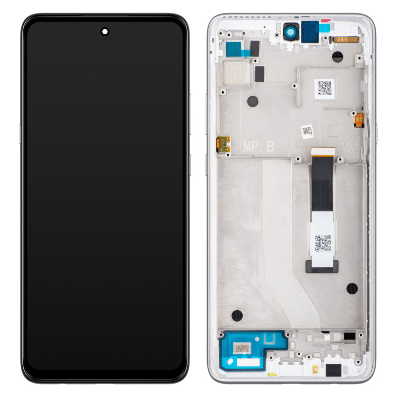 Motorola Moto G 5G LCD + touch screen + front panel Frosted Silver - original