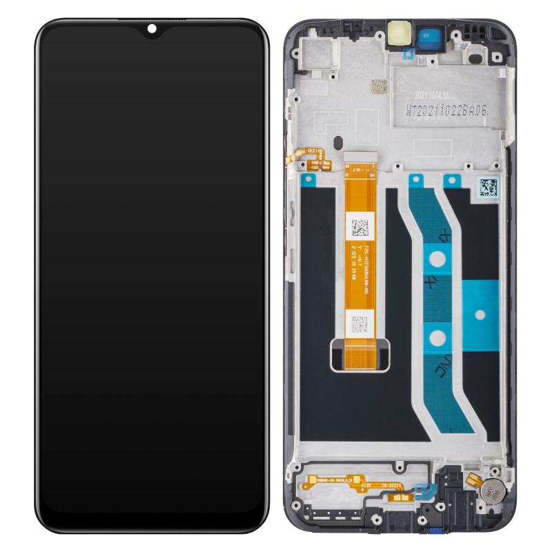 Realme C25Y LCD + touch screen + front panel schwarz - original