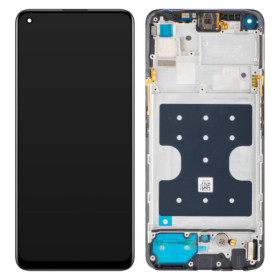 Realme 7 Pro LCD + touch screen + front panel schwarz - original