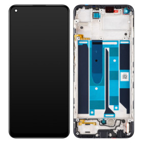 Realme 8 Pro LCD + touch screen + front panel black - original