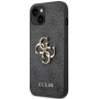 Apple iPhone 14 Plus Guess PU Metal Logo Telefon Hülle Grey